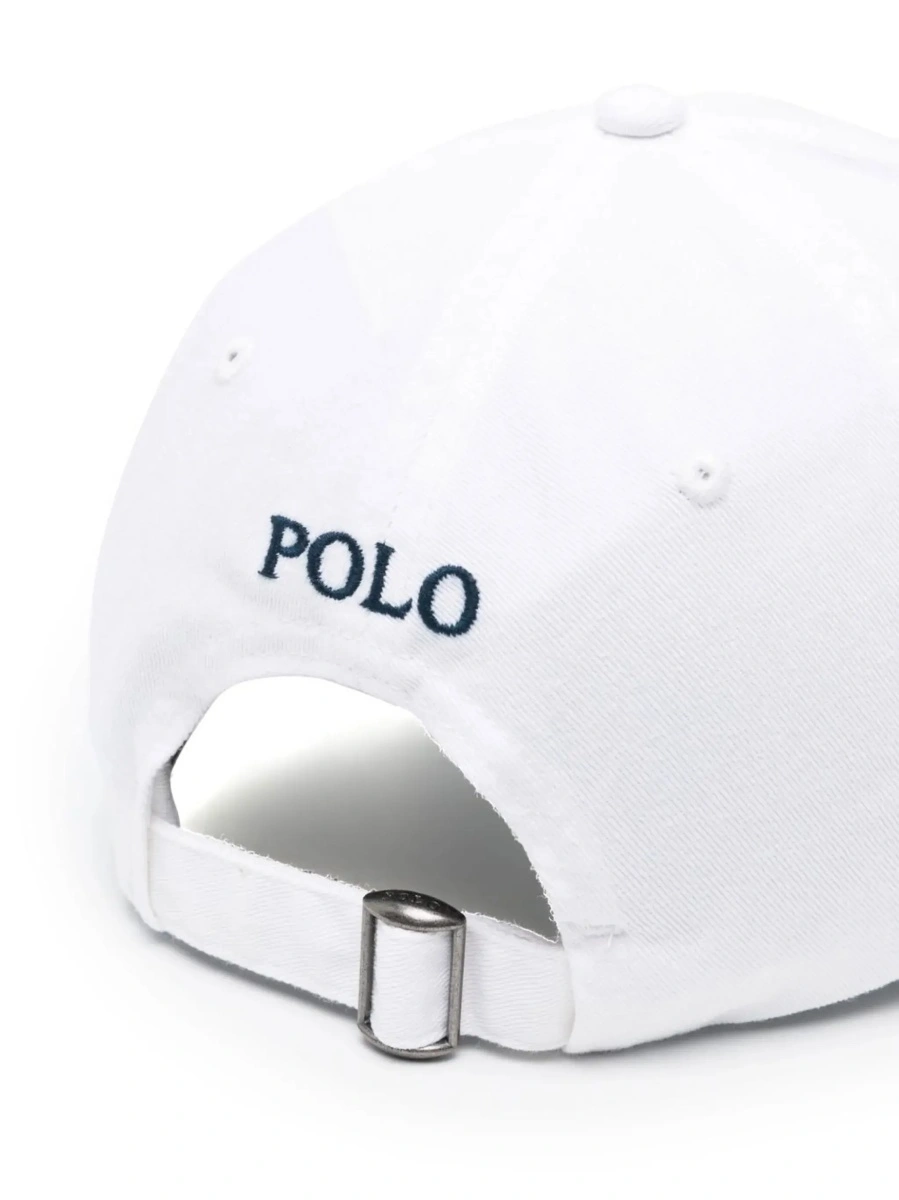 Sapca Ralph Lauren alba din bumbac 'BASEBALL CAP' - Img 3