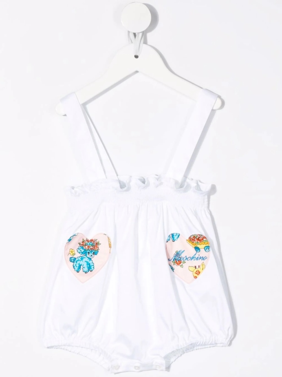 Set Moschino alb din polyester si bumbac - Img 2