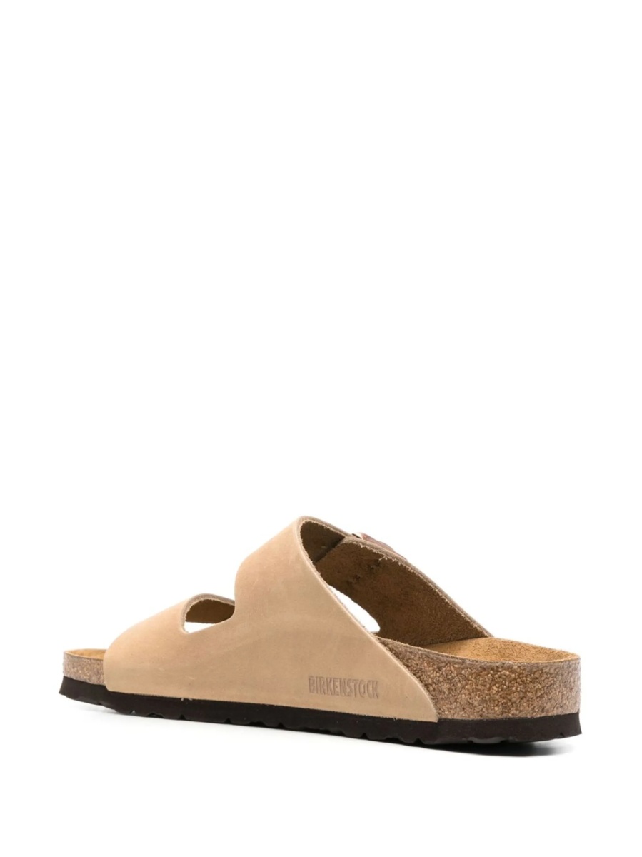 Slapi Birkenstock arizona neutri din piele intoarsa - Img 3