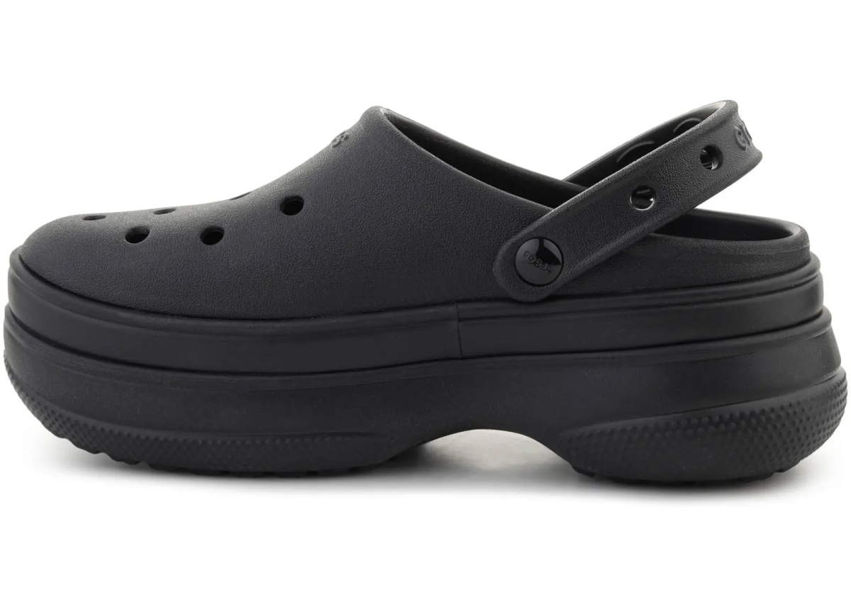 Slapi CLASSIC STACKED CLOG BLACK/BLACK - Img 4