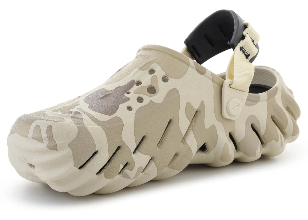 Slapi ECHO DUCK CAMO CLOG BONE/BLACK - Img 3