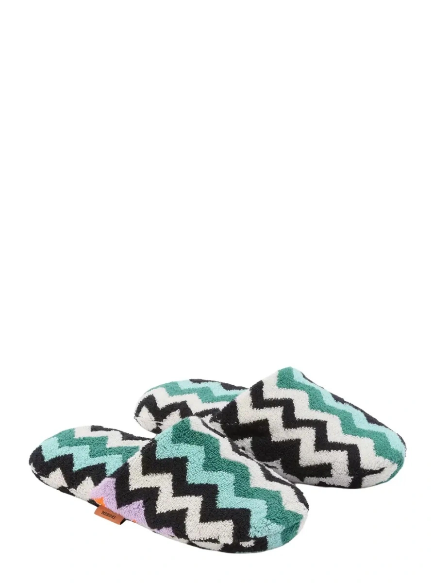 Slapi MISSONI BEACHWEAR HOME multicolor din bumbac - Img 2