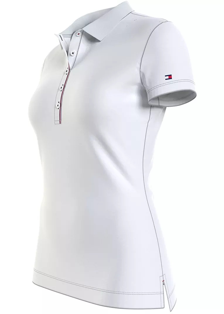 Slim Global Stripe Polo Ss WW0WW32557YBR - Img 3