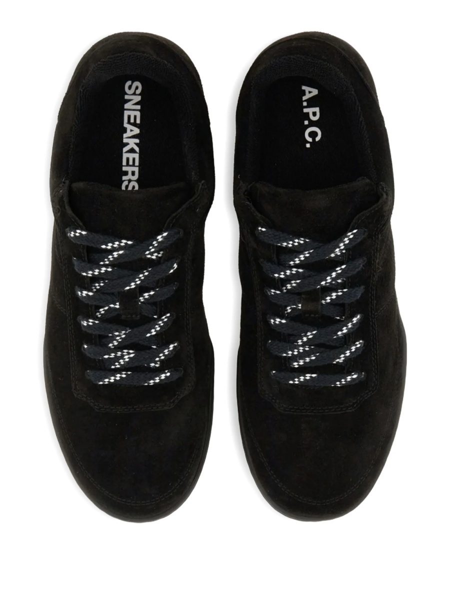 Sneakers A.P.C. negri din piele intoarsa - Img 4