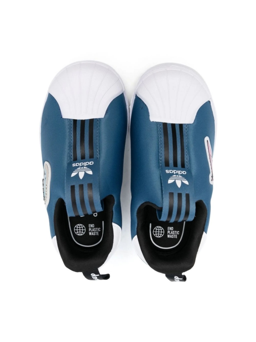 Sneakers adidas Originals albastri din material textil si cauciuc - Img 3