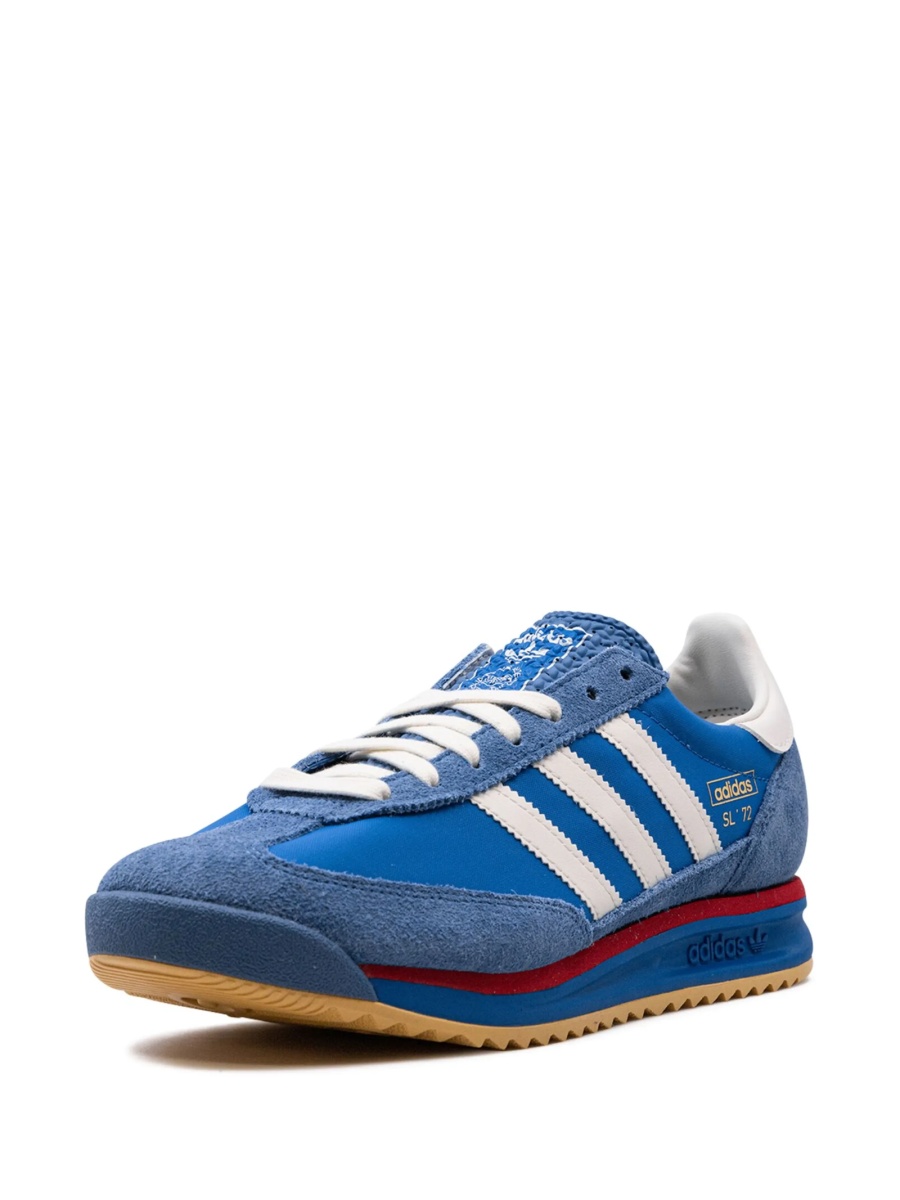 Sneakers adidas Originals albastri din material textil si piele intoarsa - Img 4