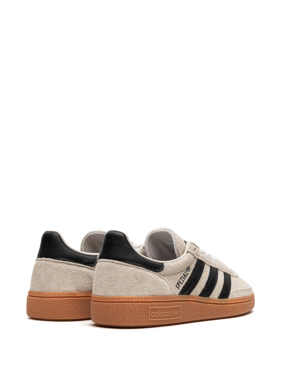 Sneakers adidas Originals albi din piele intoarsa - Img 3