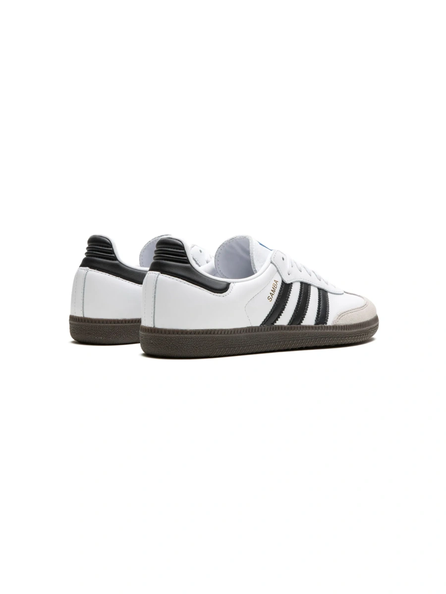 Sneakers adidas Originals albi din piele si piele intoarsa - Img 4