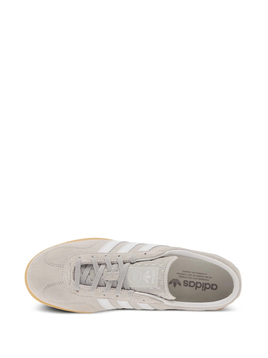 Sneakers adidas Originals gri din piele intoarsa - Img 4