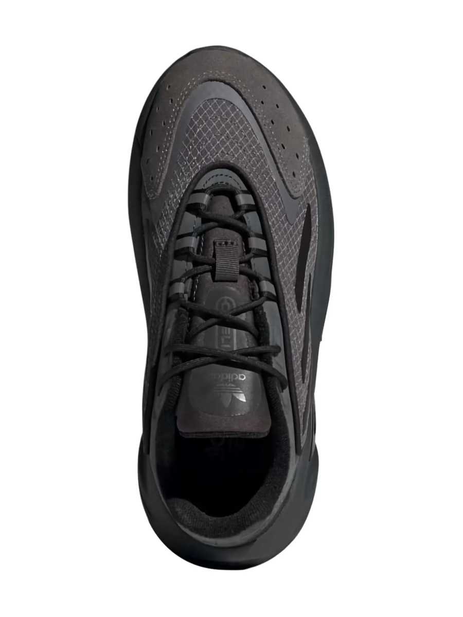 Sneakers adidas Originals negri din piele si material textil - Img 3