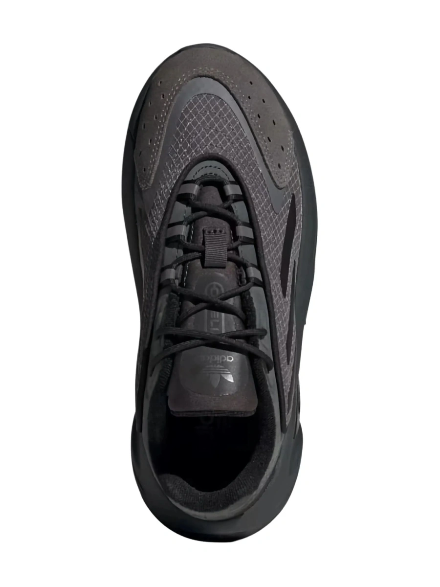Sneakers adidas Originals negri din piele si material textil - Img 3