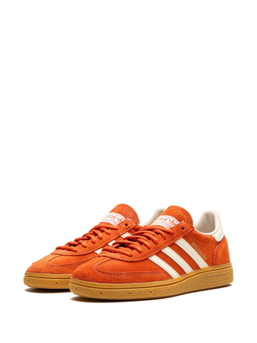 Sneakers adidas Originals portocalii din piele intoarsa - Img 4