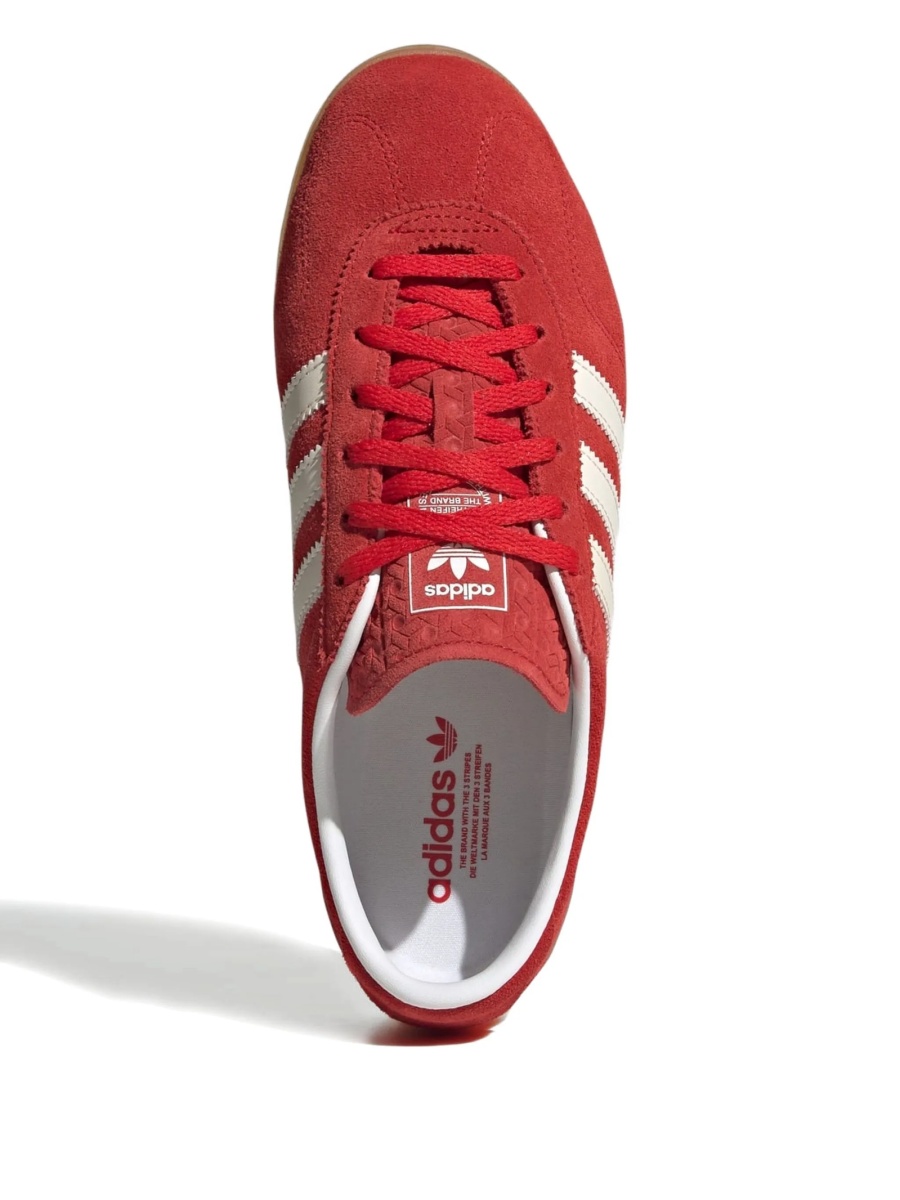Sneakers adidas Originals rosii din piele intoarsa - Img 5