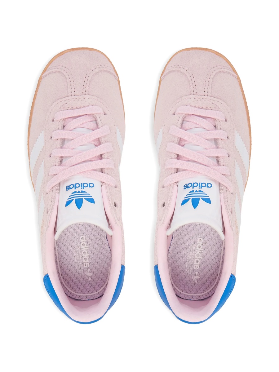 Sneakers adidas Originals roz din piele intoarsa si piele - Img 4