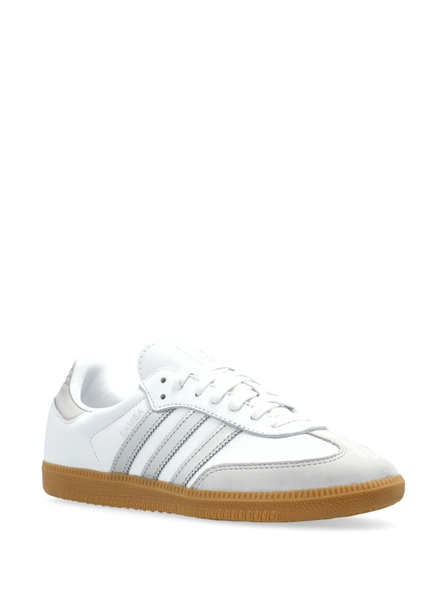 Sneakers adidas Originals samba albi din piele - Img 2