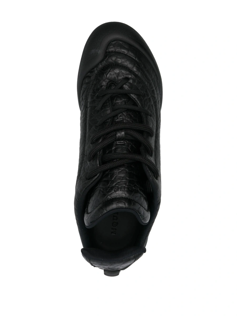 Sneakers Alexander McQueen negri din piele - Img 4