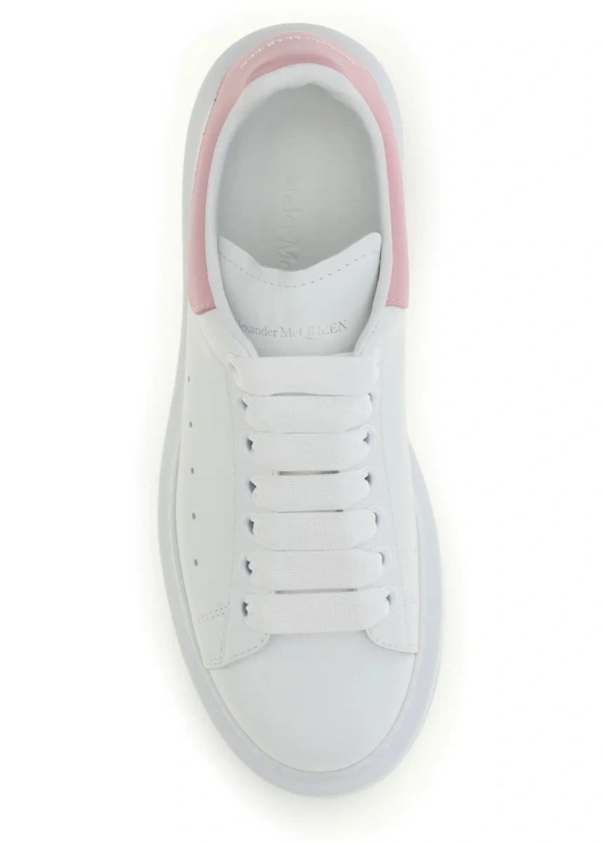 Sneakers Alexander McQueen 'Oversized' albi din piele - Img 4