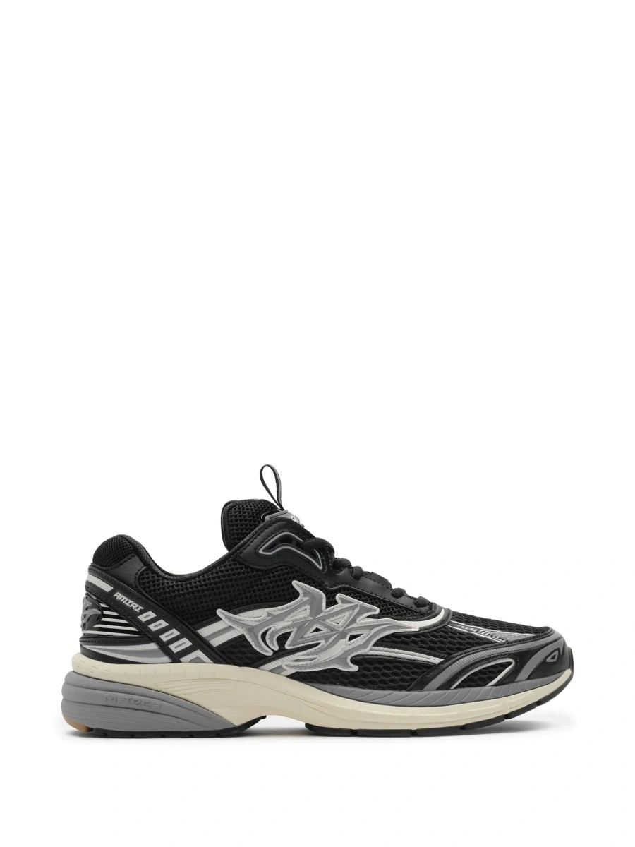Sneakers AMIRI negri din piele si textil - Img 8