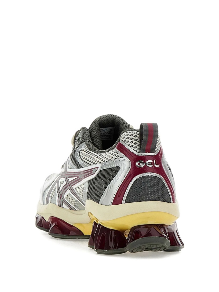 Sneakers ASICS gri din piele eco si plasa - Img 3