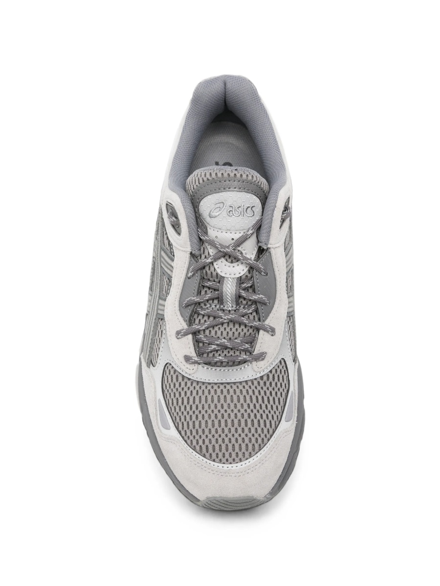Sneakers ASICS gri din piele si poliuretan - Img 4