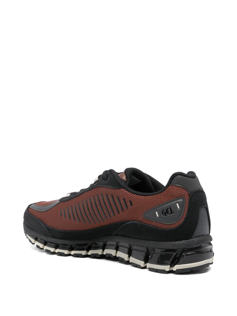 Sneakers ASICS maro din material textil si piele intoarsa - Img 3