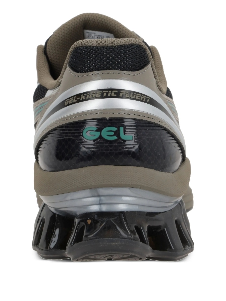 Sneakers ASICS negri din material textil si piele eco - Img 3