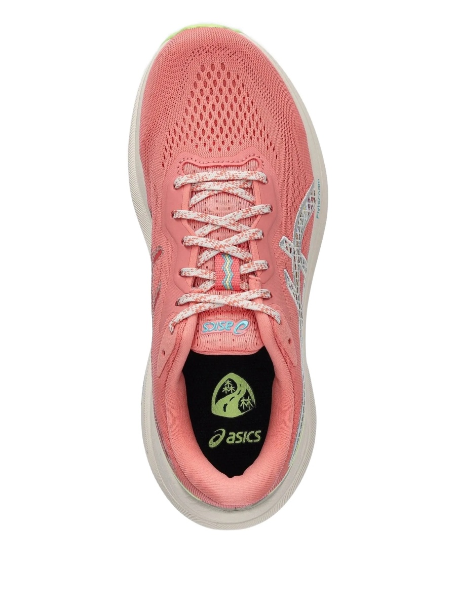 Sneakers ASICS roz din material textil - Img 2