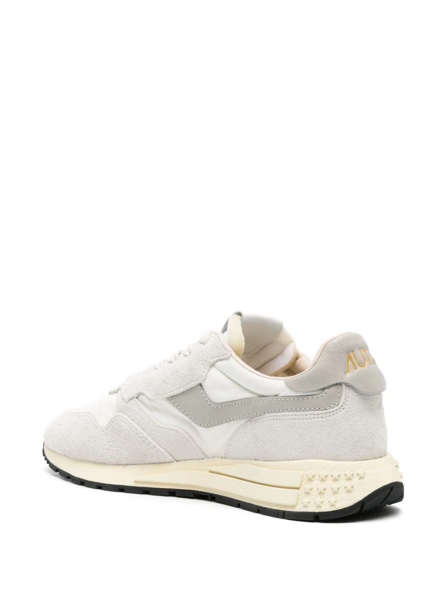 Sneakers AUTRY albi din nylon si piele intoarsa - Img 3