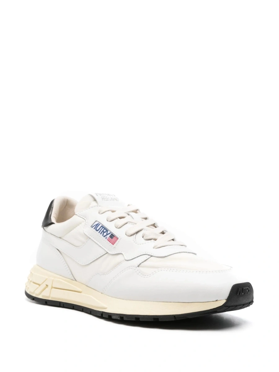 Sneakers AUTRY albi din nylon si piele - Img 2