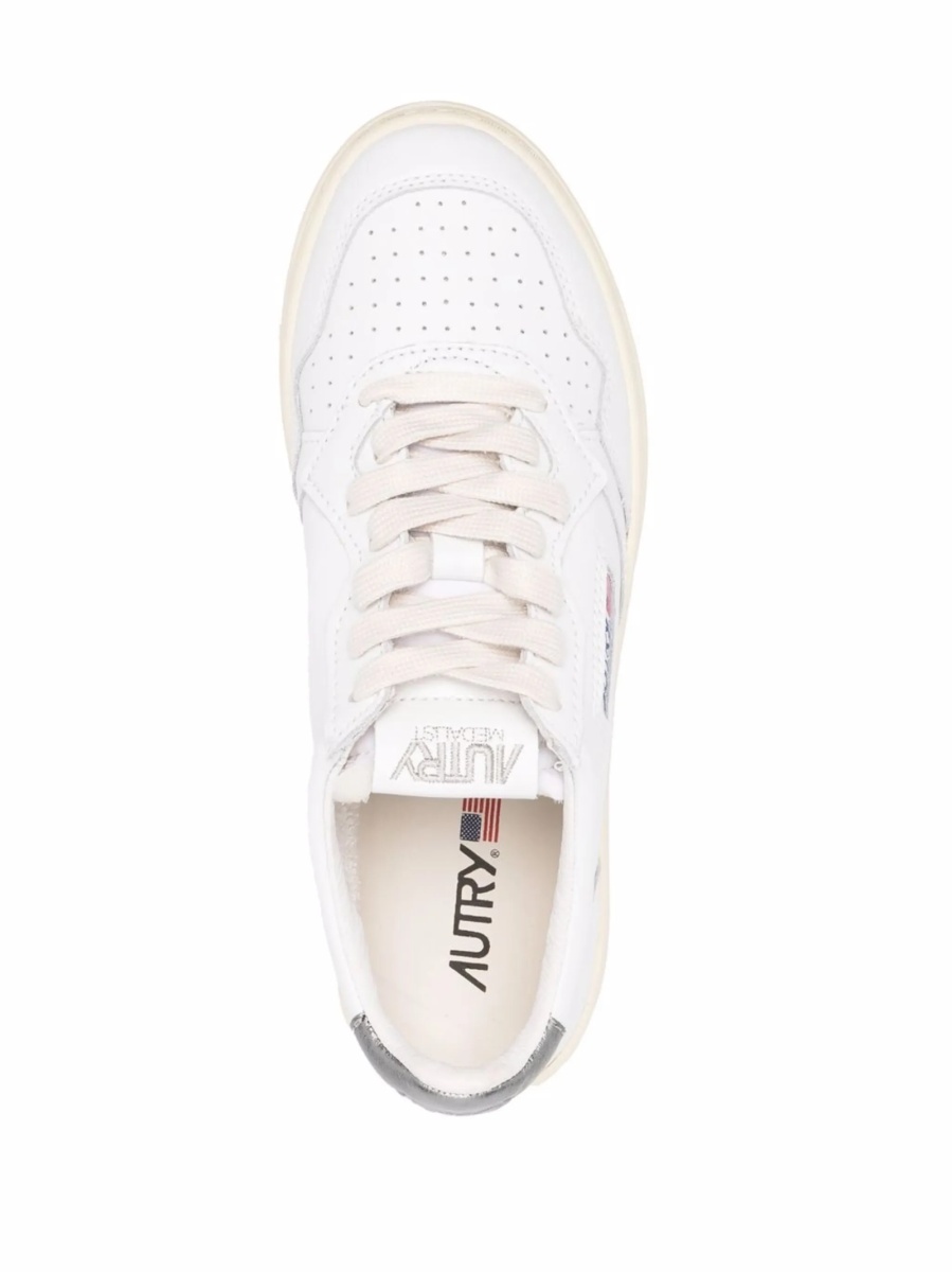 Sneakers AUTRY albi din piele - Img 4