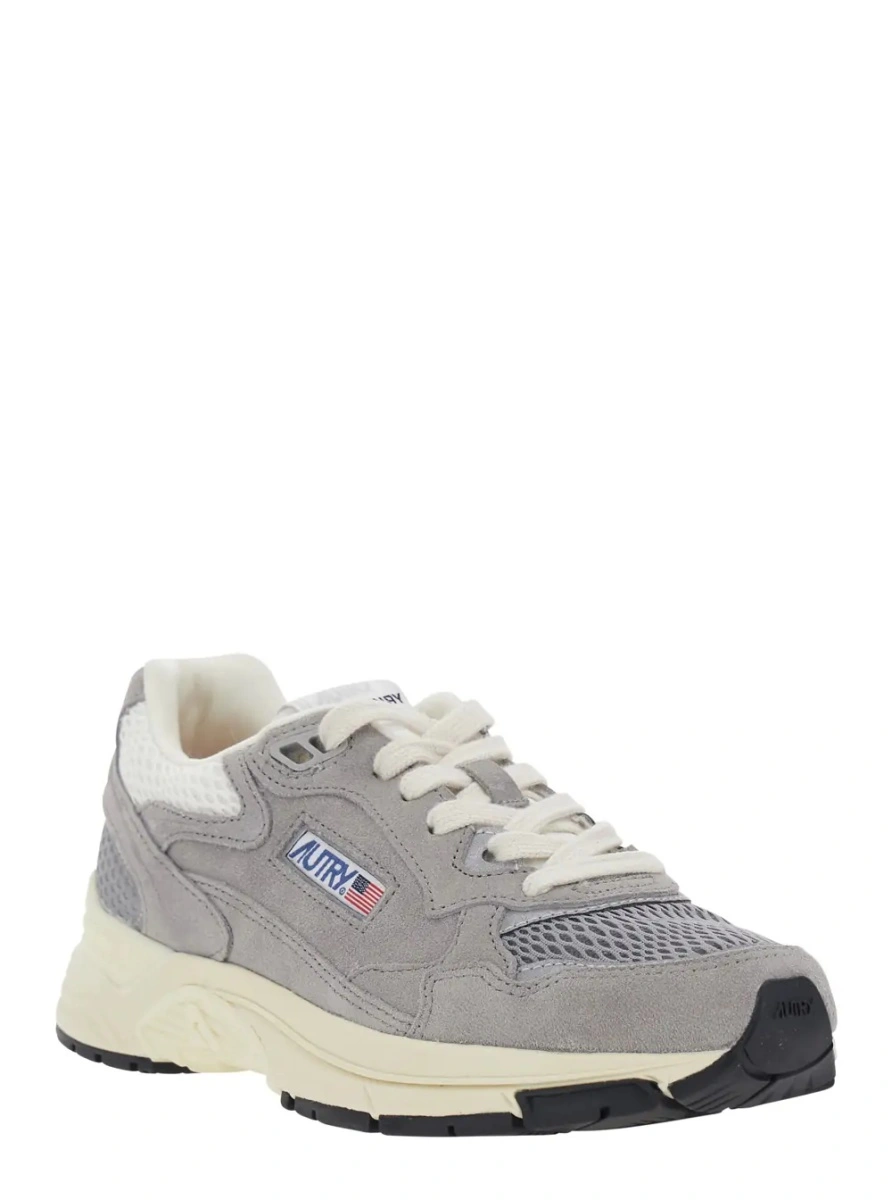Sneakers AUTRY gri din piele intoarsa 'Hyperway' - Img 2