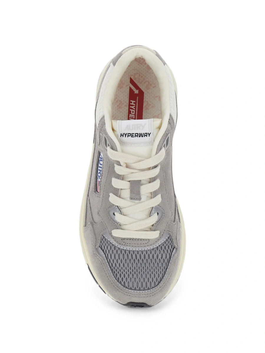 Sneakers AUTRY gri din piele intoarsa 'Hyperway' - Img 6