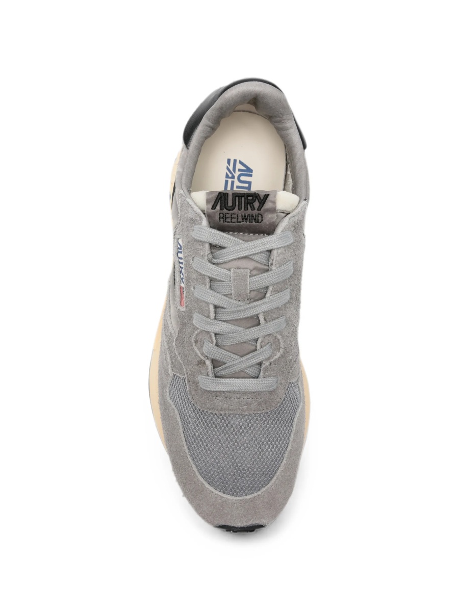 Sneakers AUTRY gri din piele si material textil - Img 4
