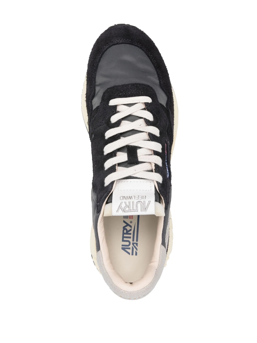 Sneakers AUTRY negri din nylon si piele intoarsa - Img 4
