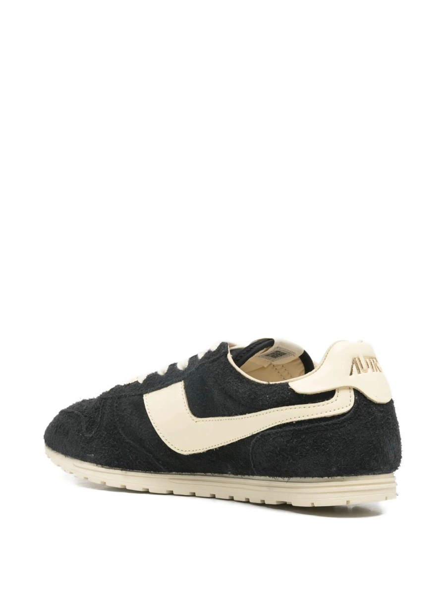 Sneakers AUTRY negri din piele intoarsa si piele - Img 3