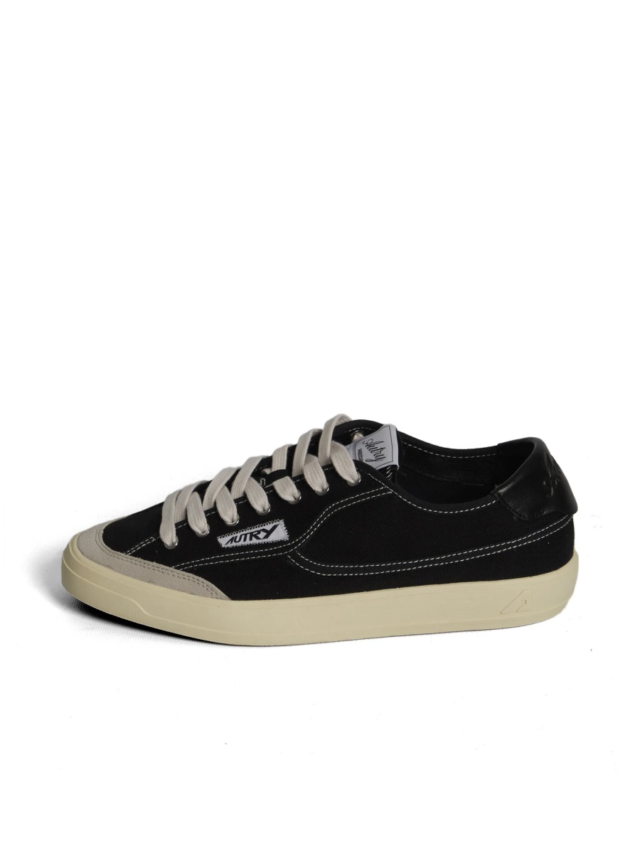 Sneakers AUTRY negri din piele si material textil - Img 5