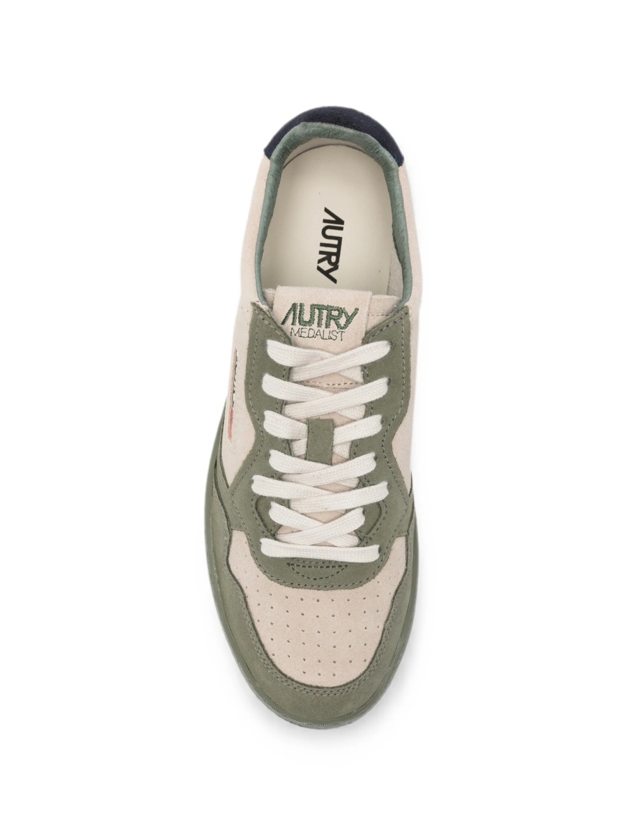 Sneakers AUTRY neutri din piele intoarsa - Img 4