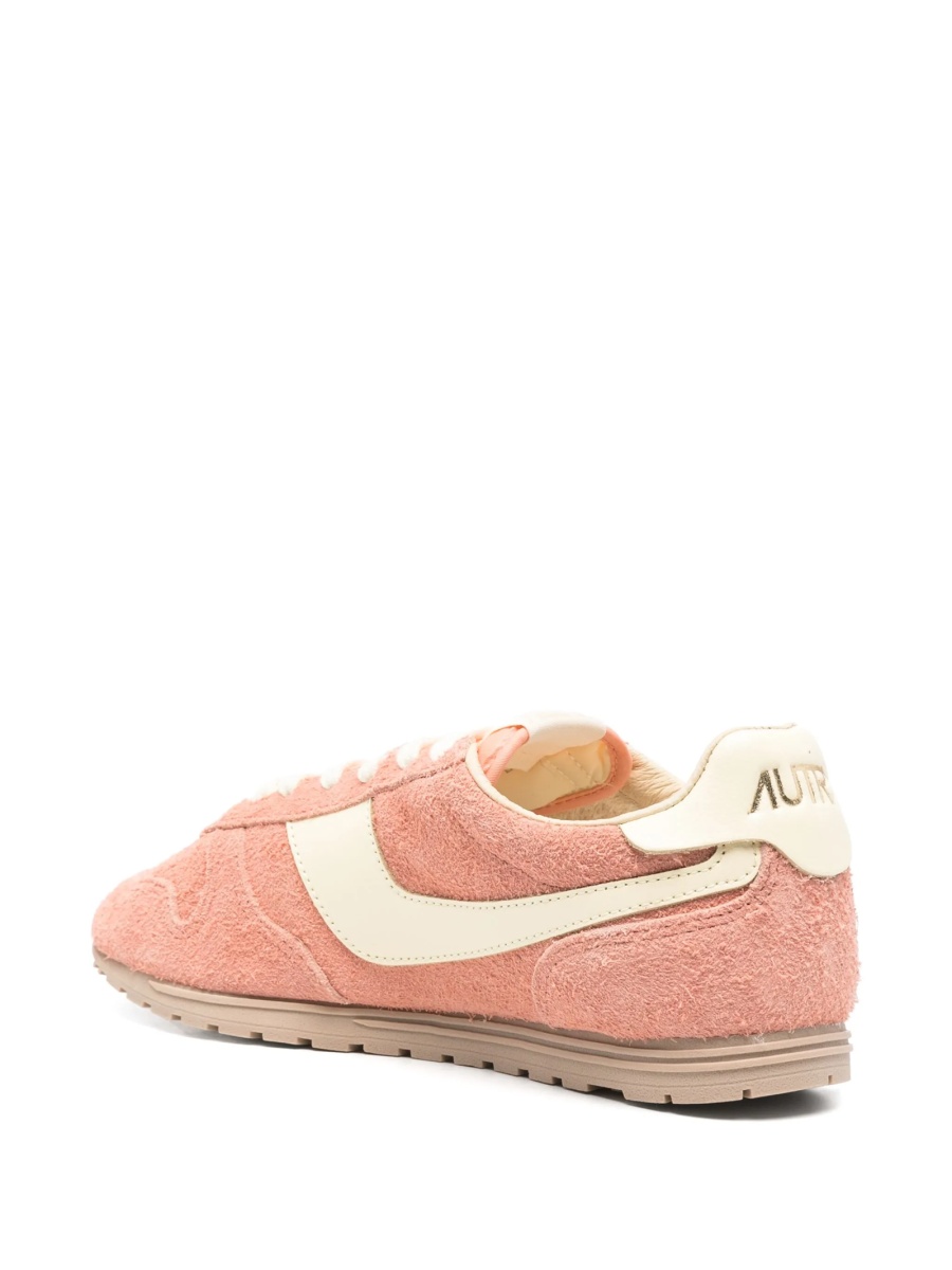 Sneakers AUTRY roz din material textil si piele intoarsa - Img 3