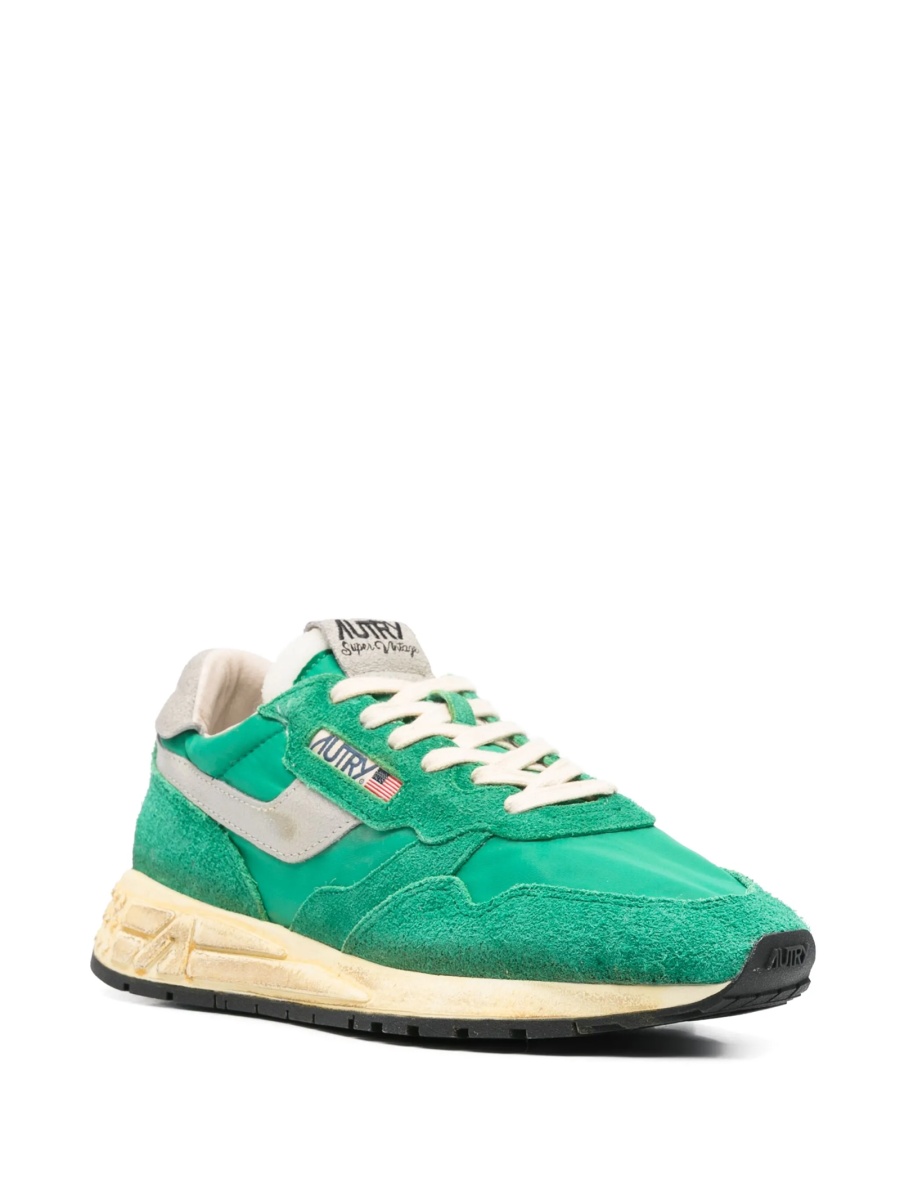 Sneakers AUTRY verzi din material textil si piele intoarsa - Img 2