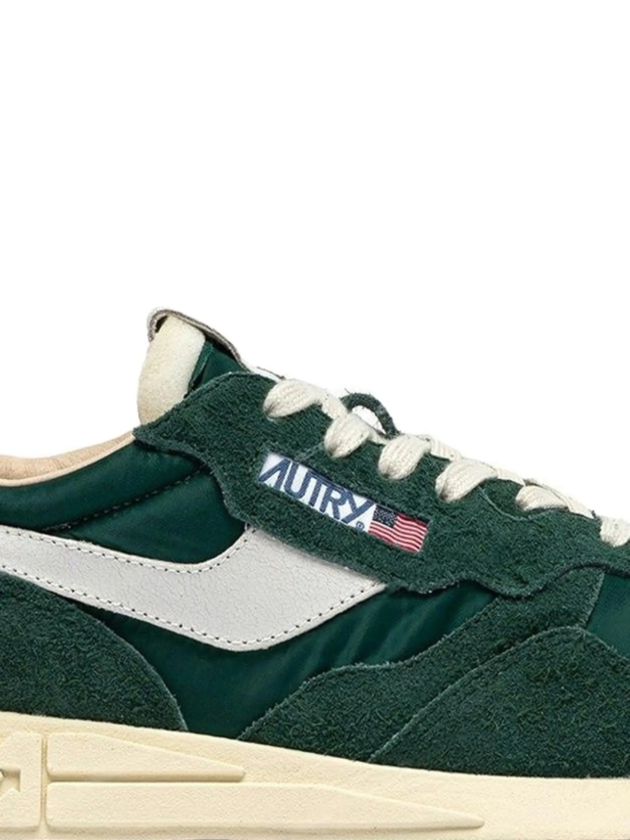Sneakers AUTRY verzi din piele si nylon - Img 2