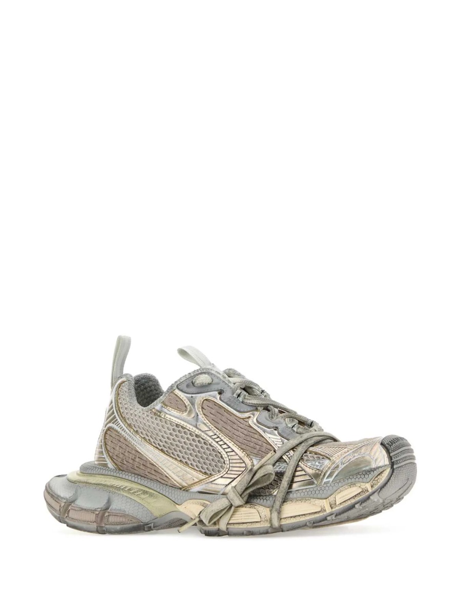 Sneakers Balenciaga 3XL gri din material textil - Img 2