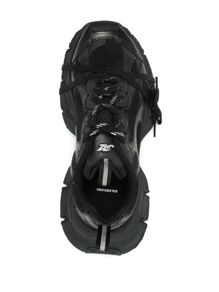Sneakers Balenciaga 3XL negri din material textil - Img 4