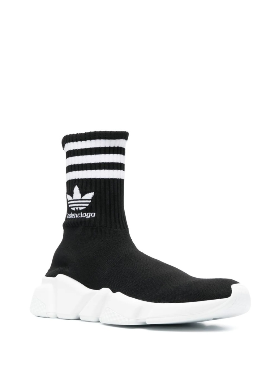 Sneakers Balenciaga Speed negri din material textil - Img 2