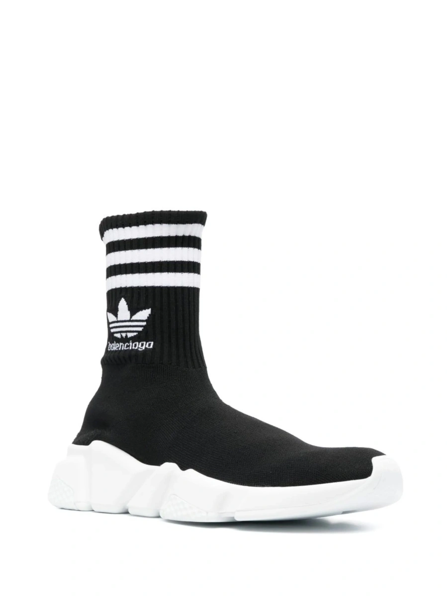 Sneakers Balenciaga Speed negri din material textil - Img 2