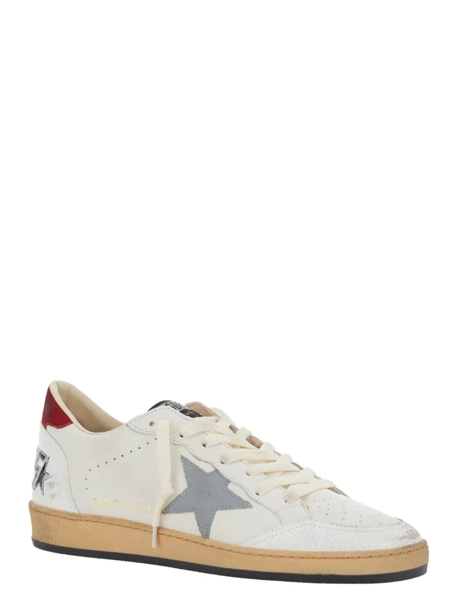 Sneakers 'Ball Star' White Low Sneakers In Leather and Suede for Men - Img 2