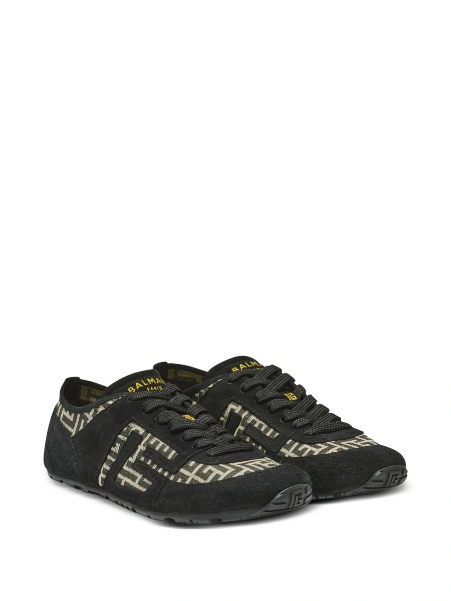 Sneakers Balmain negri din piele - Img 2