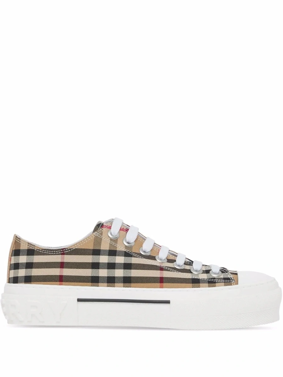 Sneakers Burberry bej din bumbac - Img 8