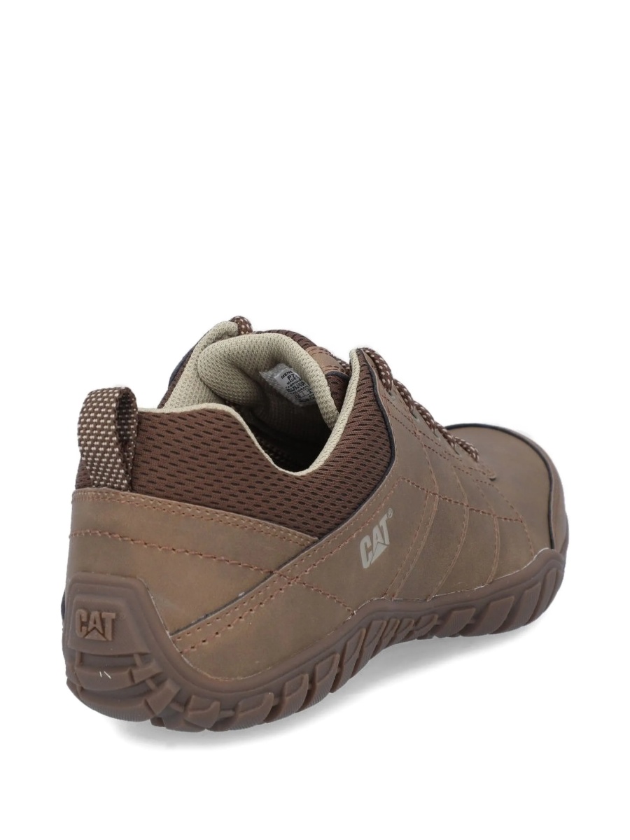 Sneakers Caterpillar maro din piele intoarsa si material textil - Img 3