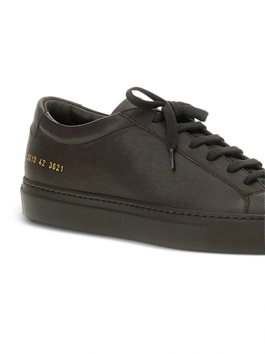 Sneakers Common Projects maro din piele - Img 4