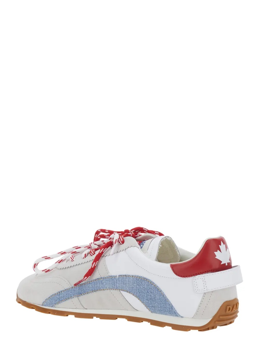 Sneakers 'DC-642' White Low Top Sneakers with logo lettering on the tongue and logo patch on the back in Leather for Men - Img 3